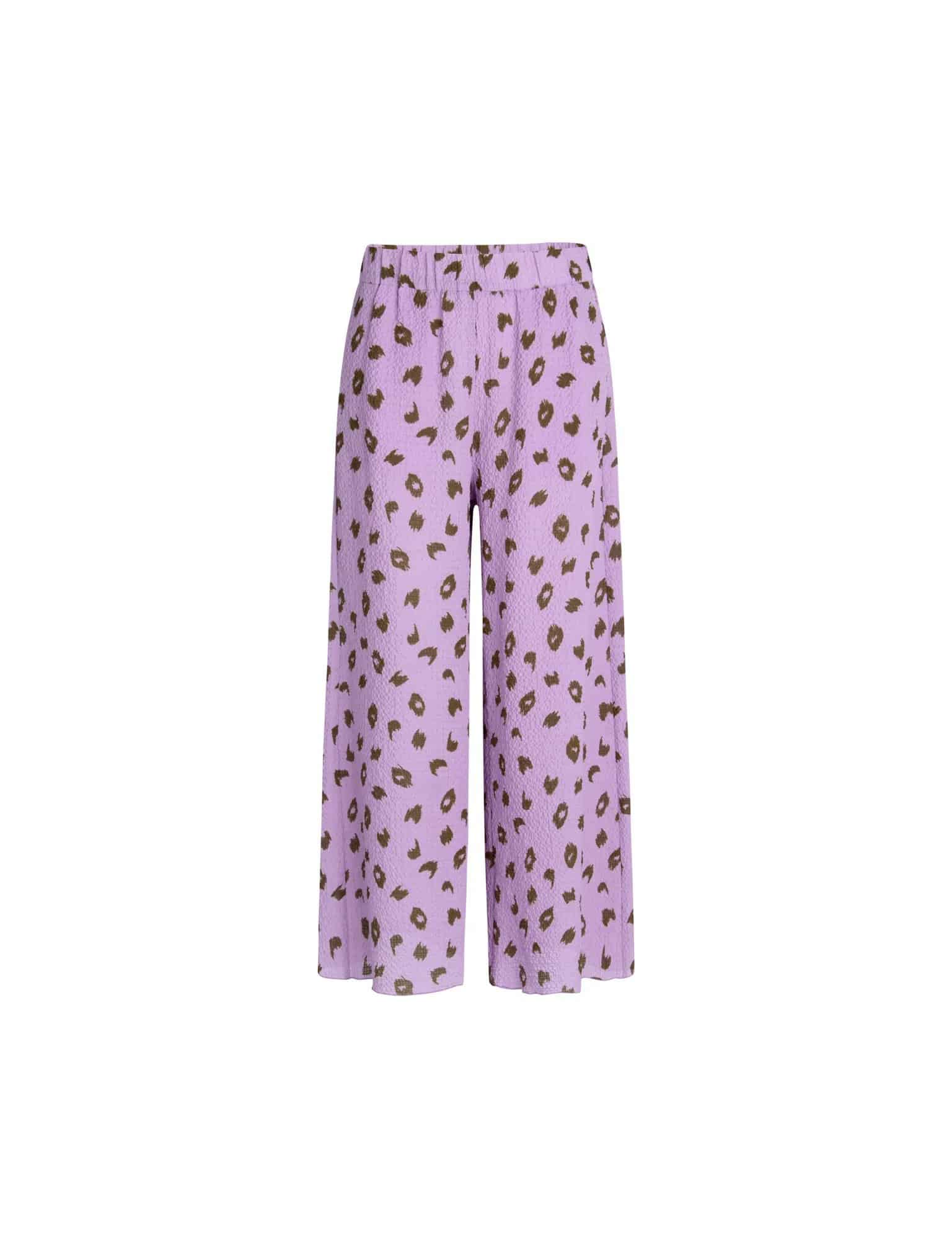 Mads Norgaard Penzlin Pants Bumpy Flower Brushed Dot Lavendula