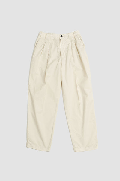 Garment-dye 2 Tuck Pants Ivory