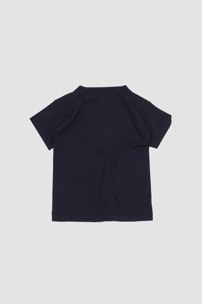 Boatsman Ss Knitted T-shirt Royal Blue