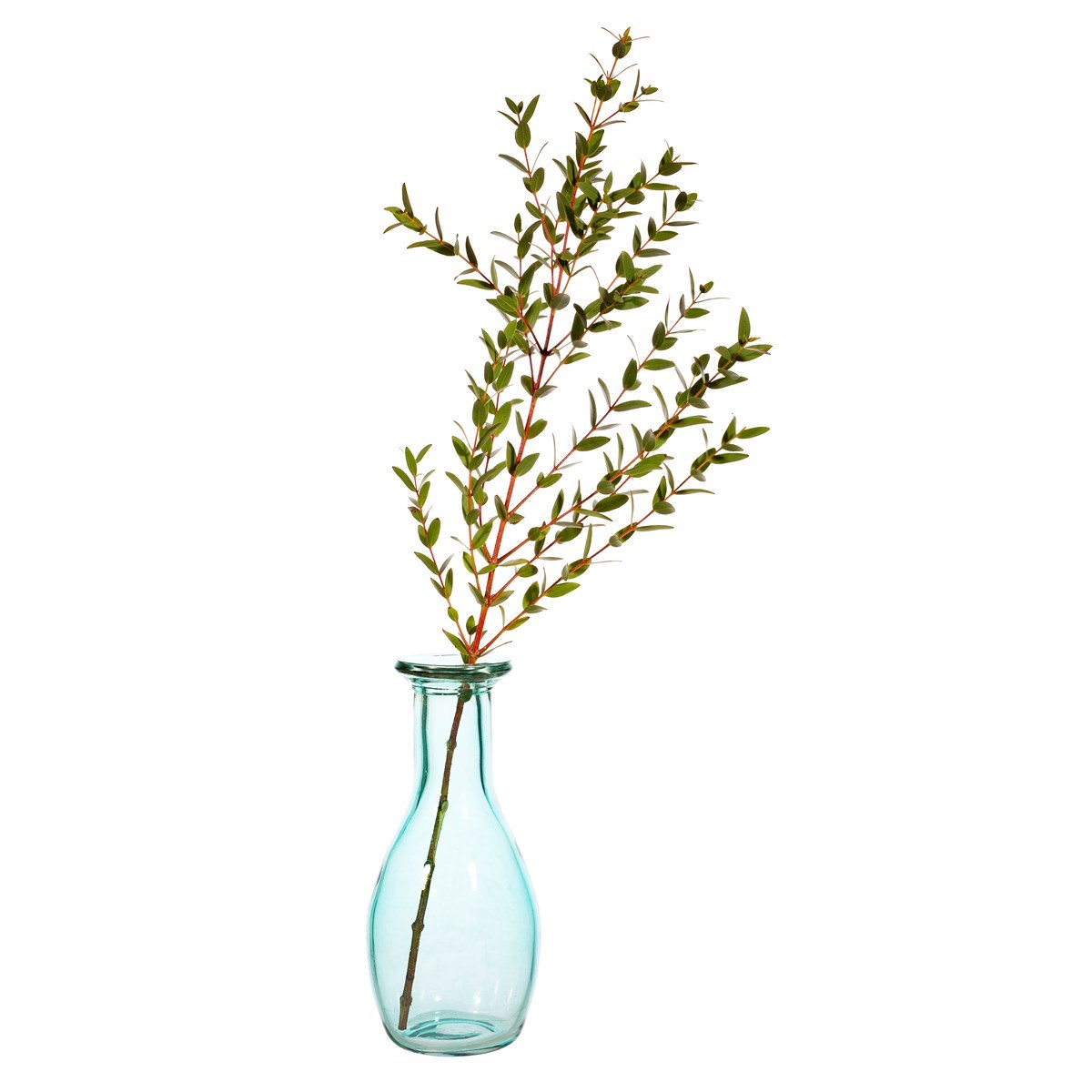 Recycled Glass Bud Vase Pale green