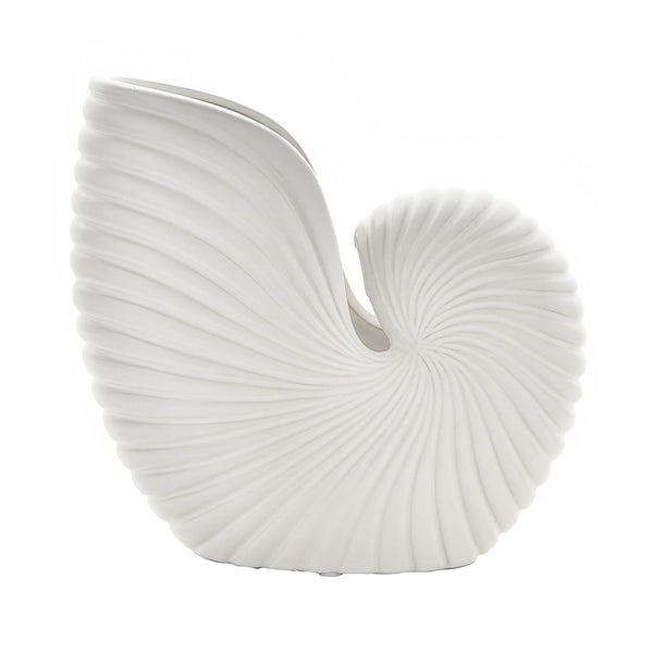 White Conch Shell Vase