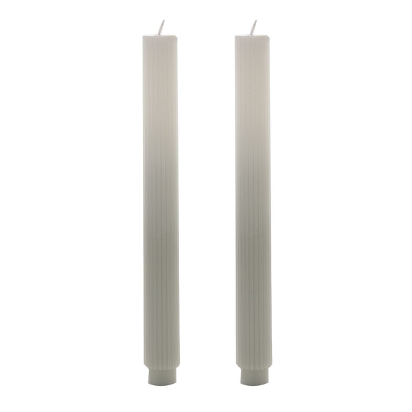 bon bon fistral Taupe & White Ombre Diner Candles - Set Of 2