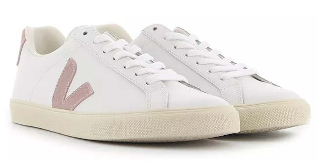 Veja Esplar Clean Leather Sneaker White & Babe