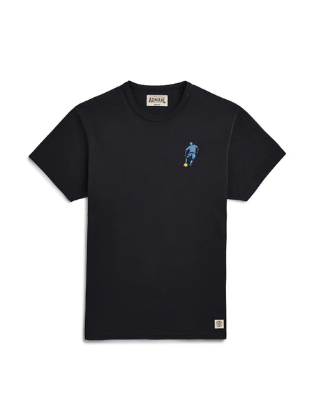 Admiral Aylesbury Freeform Embroidery Football T-shirt - Kite Black