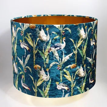 Jarapa Crane Teal Lamp Shade