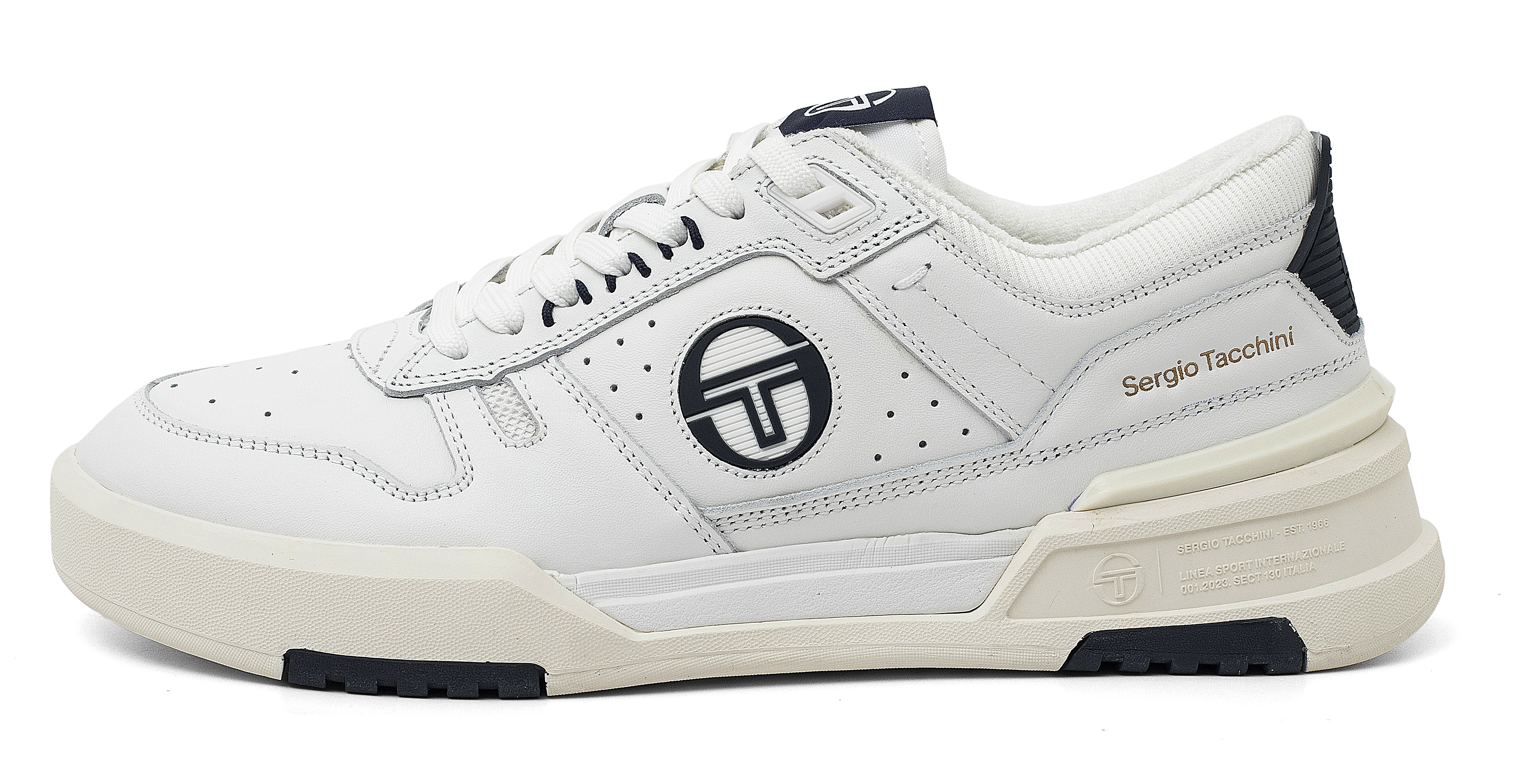 Sergio Tacchini Bb Court Lo Sneaker White Tofu & Maritime Blue