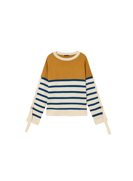 Striped Jumper In Honey