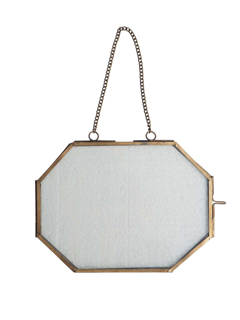 Chehoma Gold Metal & Glass  Hanging Frame - Small