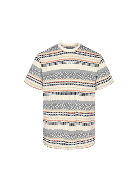 Kikki S/s Jacquard Tee In Tofu