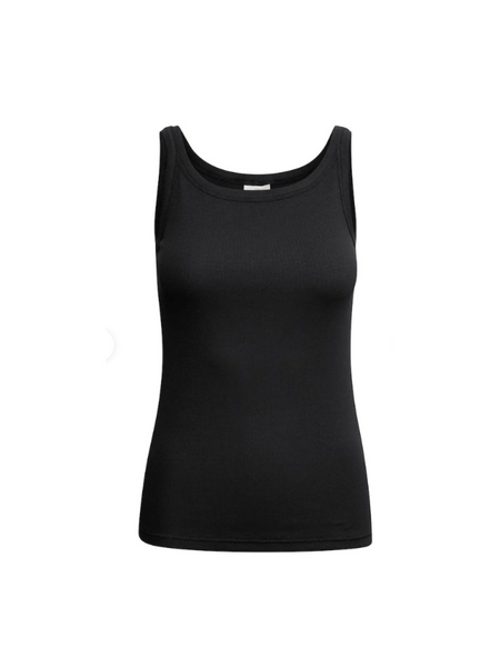 Carna Tank Top In Deep Black