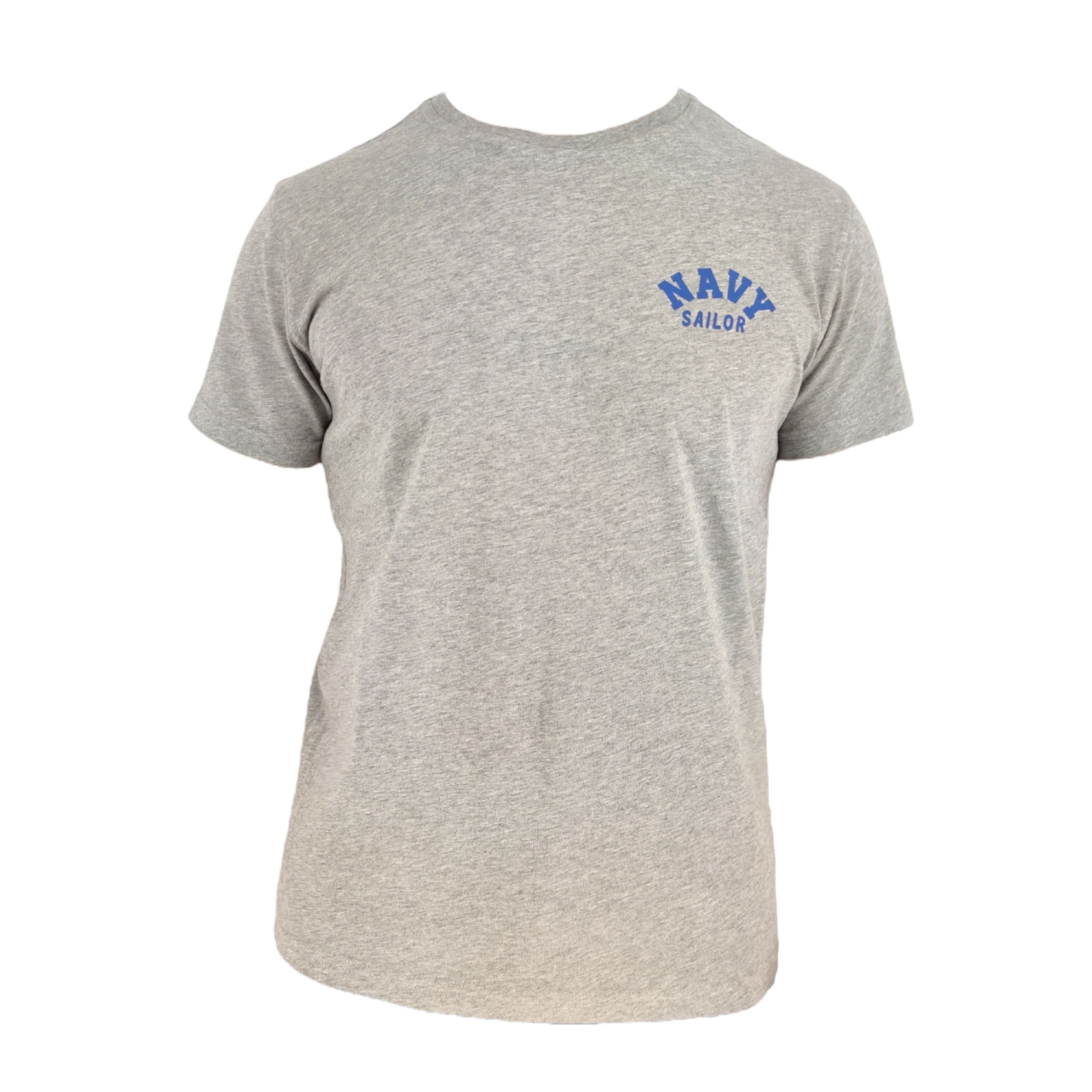 BL'KER T-shirt Enjoy The Navy Uomo Grey Melange
