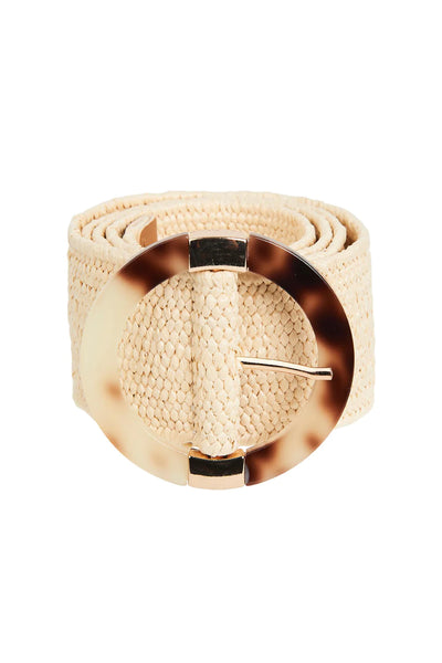 Raffia Style Belt -clay