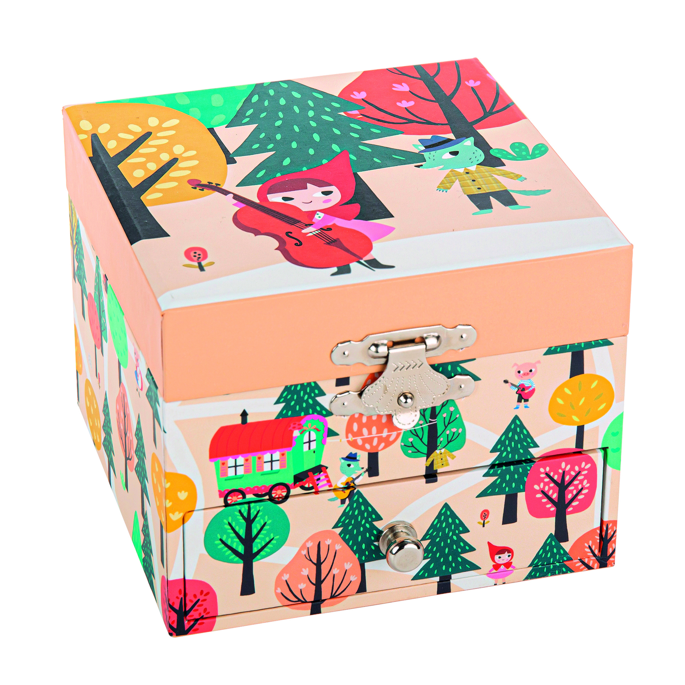 Trousselier Musical Cube Box Red Ridding Hood