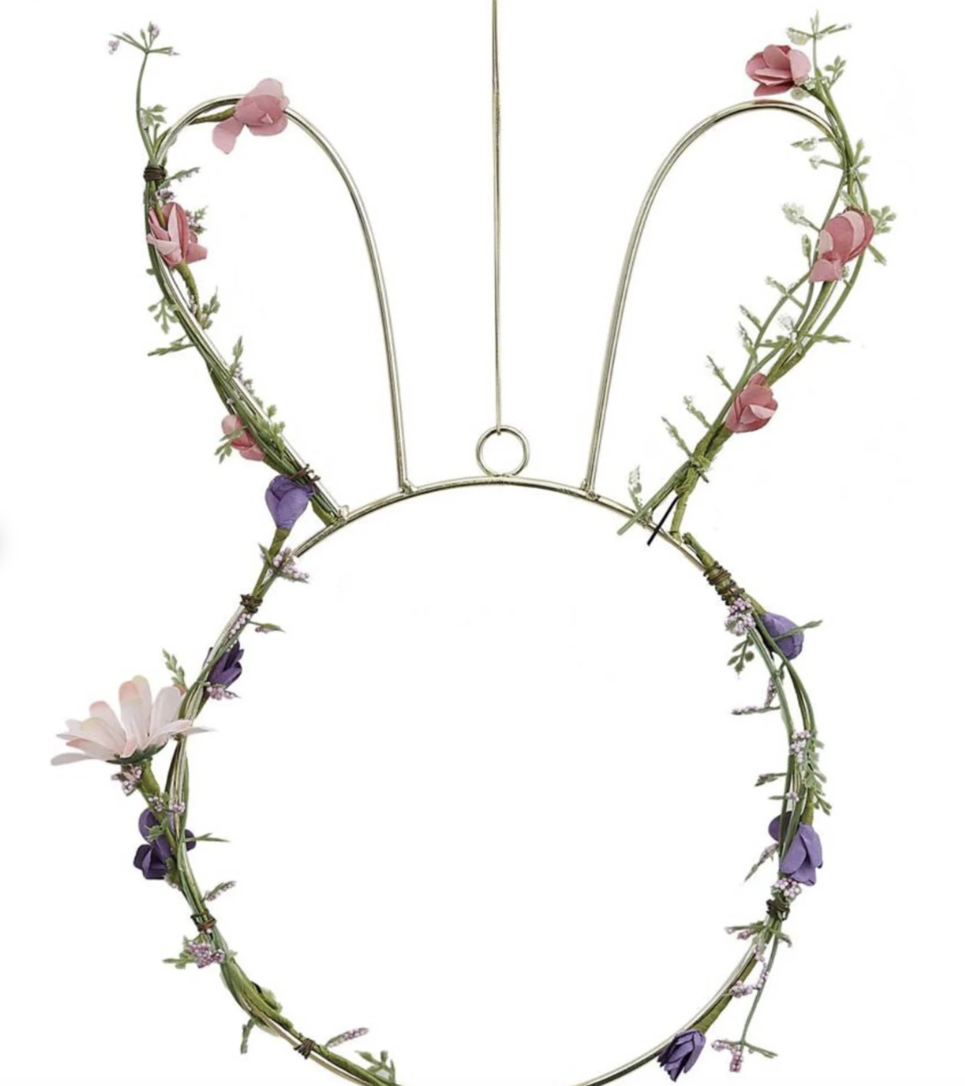ginger-ray-bunny-shape-wreath-with-foliage