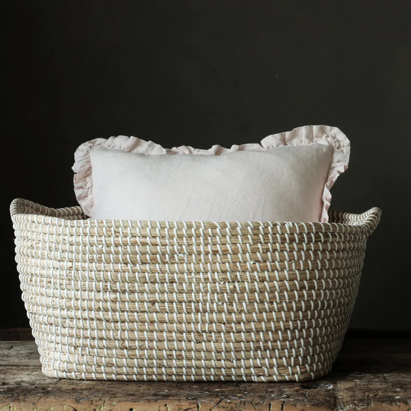 Blush Shell Linen Cushion