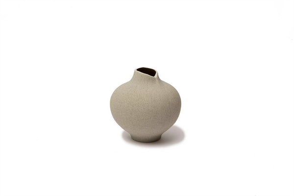 Medium Sand Grey Line Vase