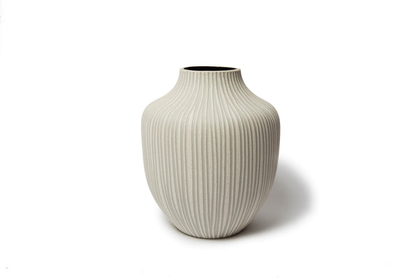 Sand Stone Stripe Kyoto Vase