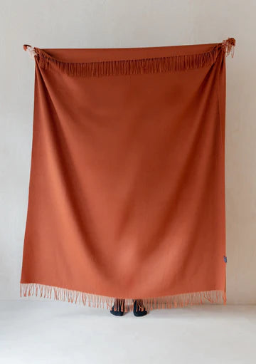 - Lambswool Blanket In Acorn Melange FC7028