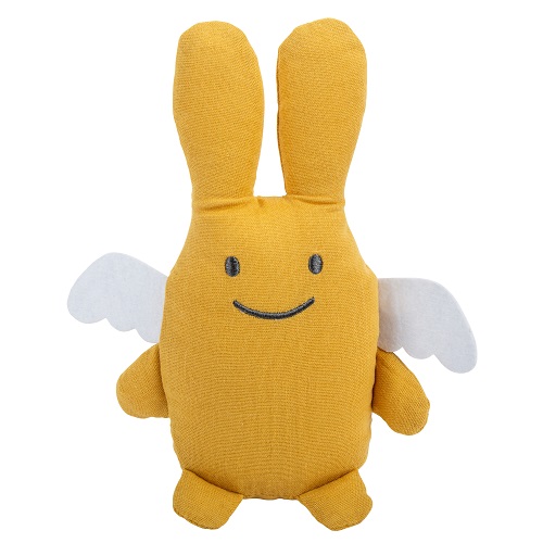 Trousselier Angel Bunny Comforter 20Cm - Curry Organic Cotton