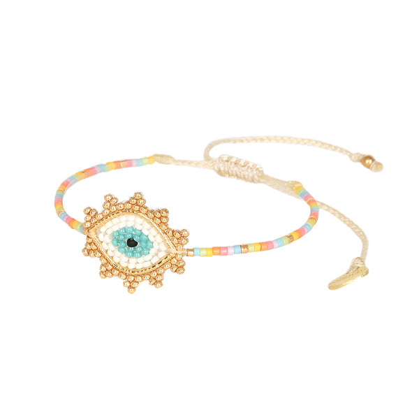 Evil Eye Bracelet Gold/Multi