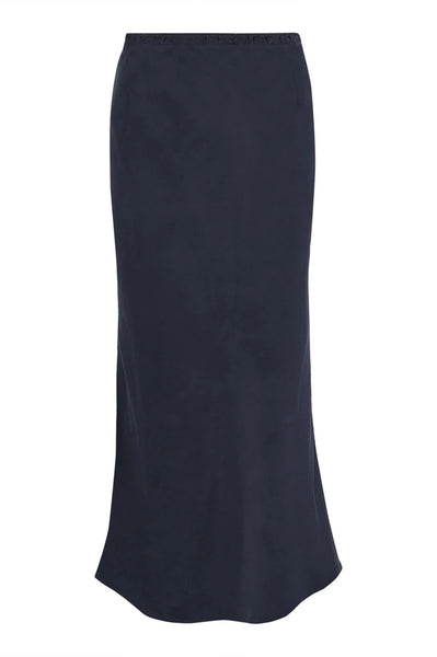 Dark Navy Rai Slip Skirt