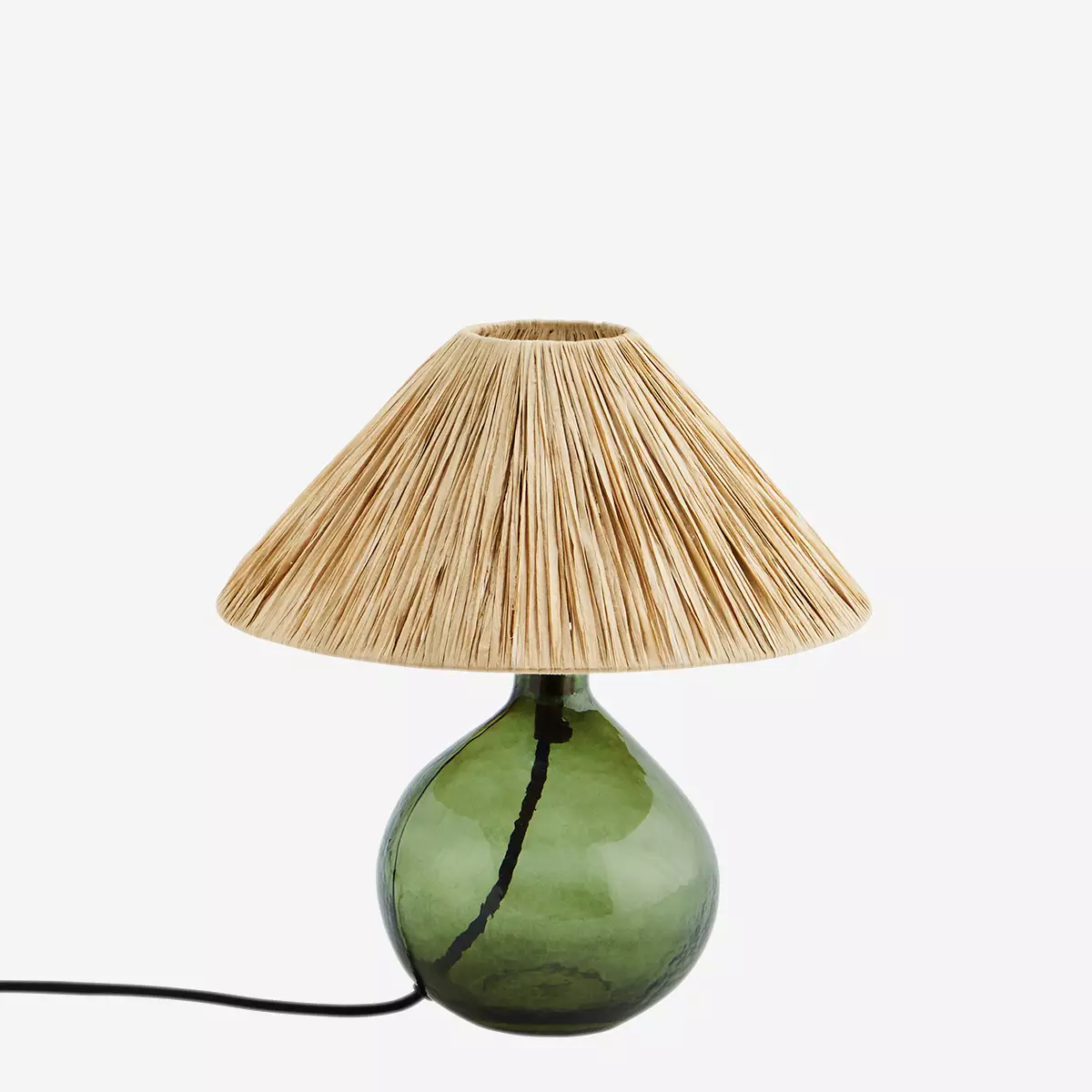 Glass Table Lamp Green