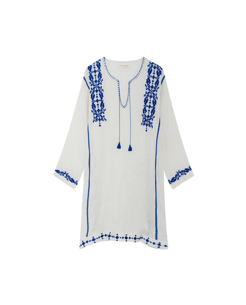 White/Blue Creta Tunic