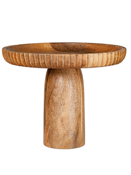 Gavivi Hand Carved Mango Wood Stand / Platter - Large