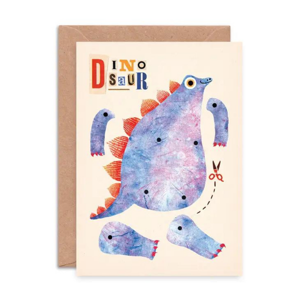 : Dinosaur Pin Puppet Birthday Card