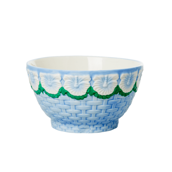 rice Ceramic Bowl Blue