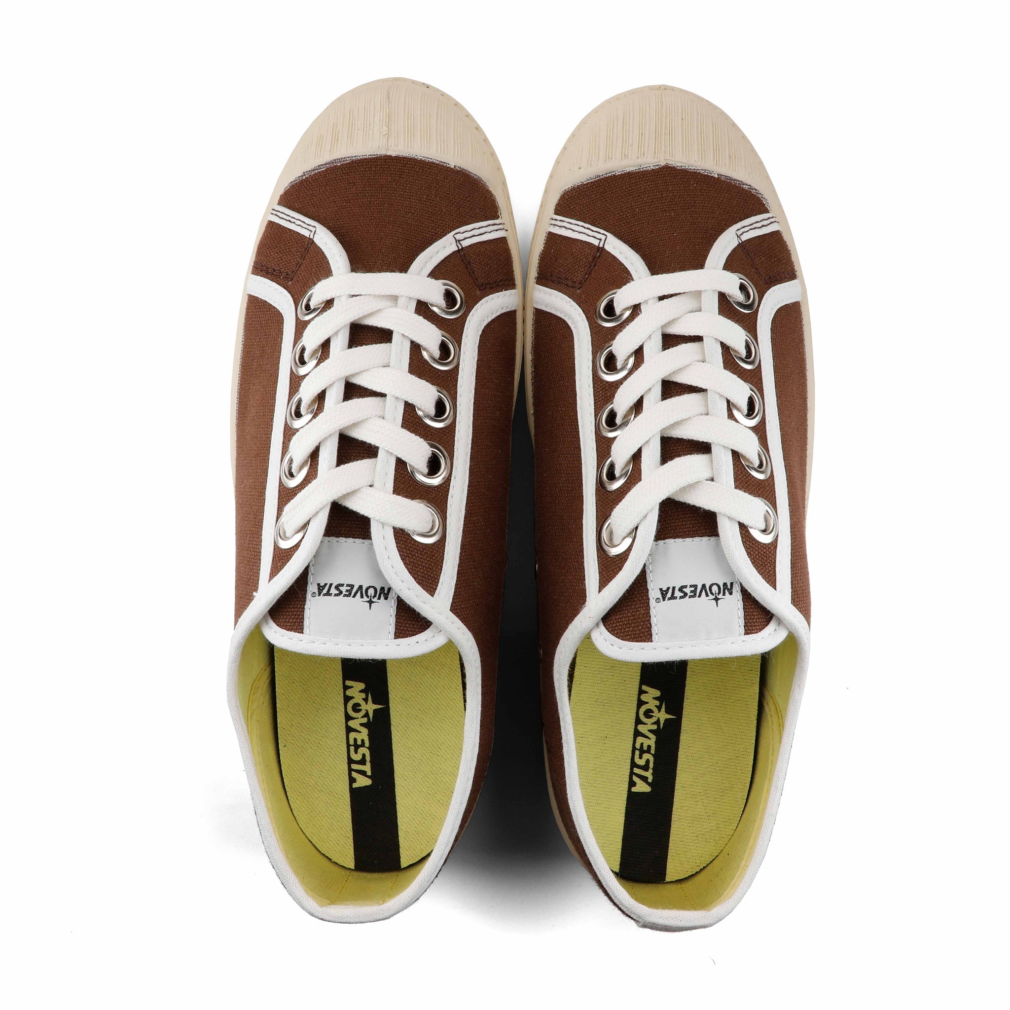 Brown White and Ecru Star Master Shoes