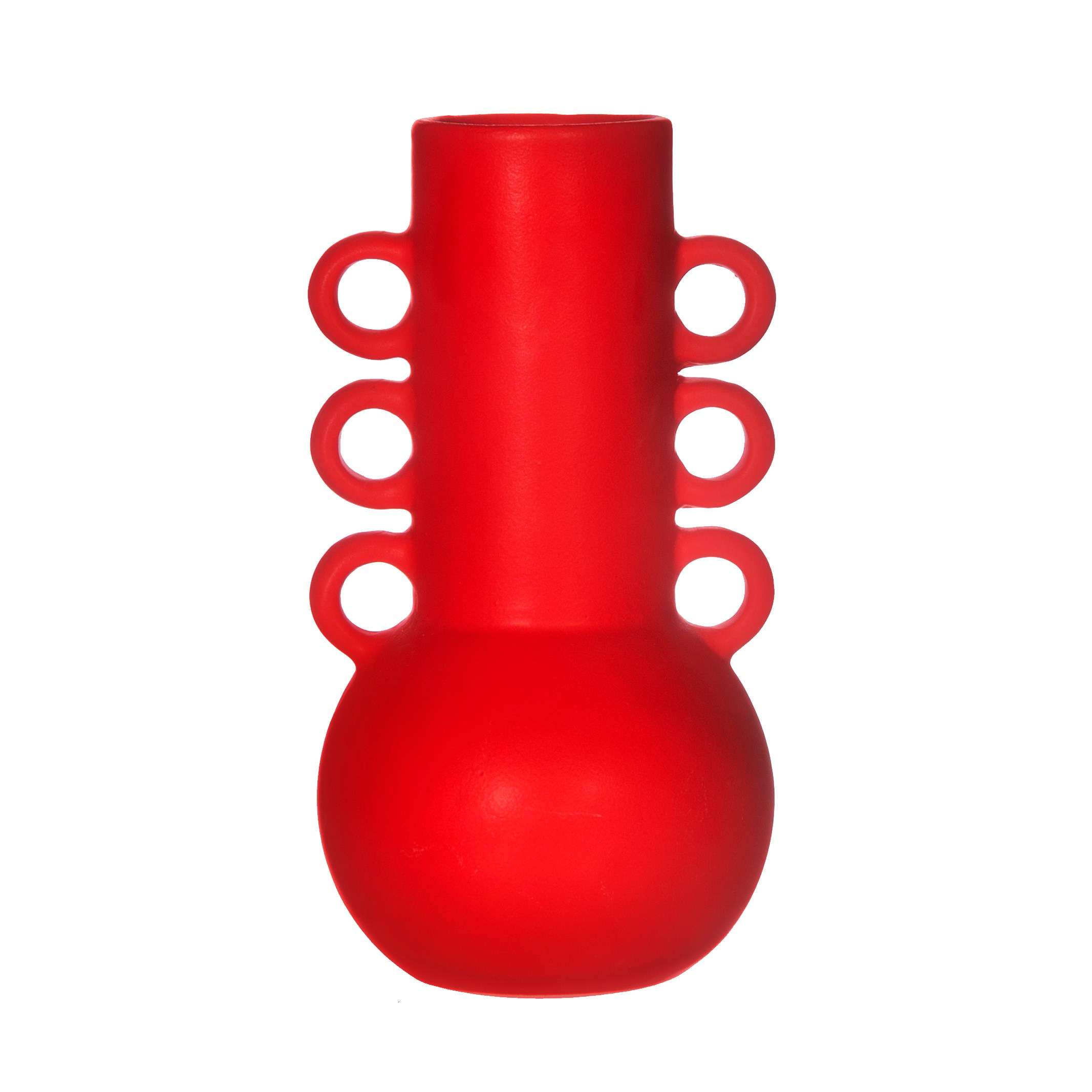 Lipstick Red Amphora vase