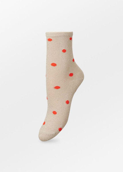 Dotsy Glam Sock - Gold