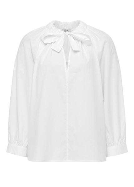 Amal Tie Neck Shirt - White