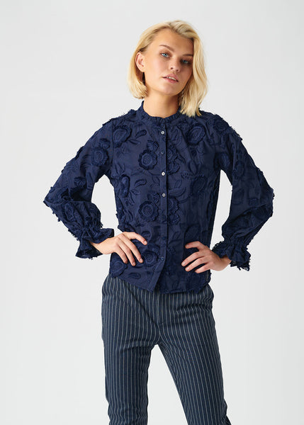 Jasmine Blouse - Navy