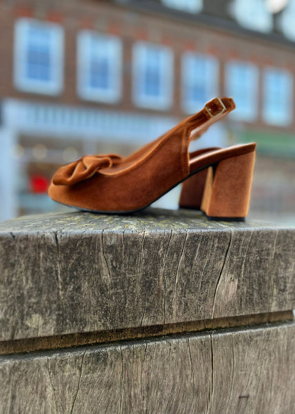 Heeled Slingback - Burned Orange