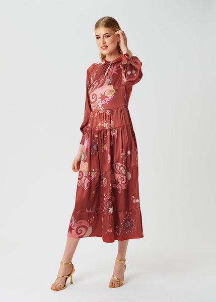 Seraphina Dress - Sky Raspberry