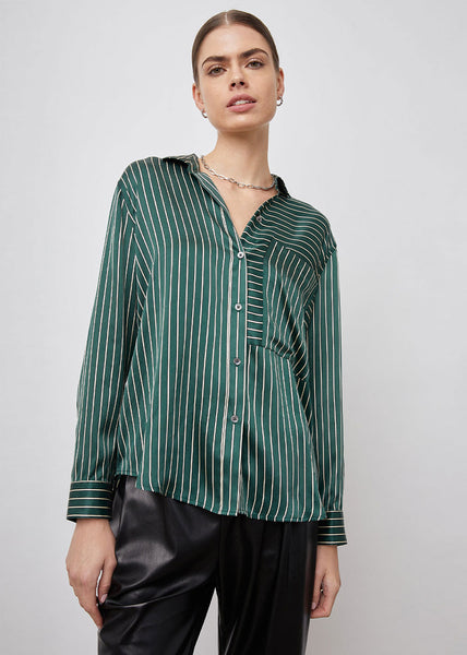 Spencer Shirt - Forest Stripe