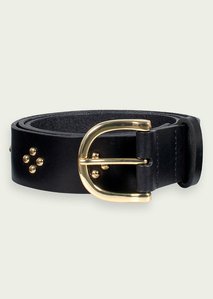 Studded Leather Belt