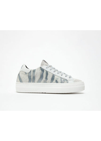 Thea Cow Silver Sneakers