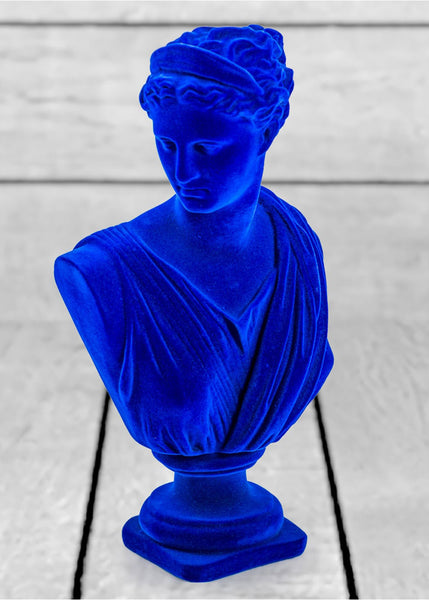 Flock Large Artemis Bust - Cobalt