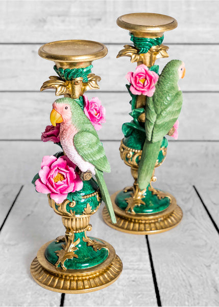 MCGOWEN & RUTHERFORD Parrot Candle Holder