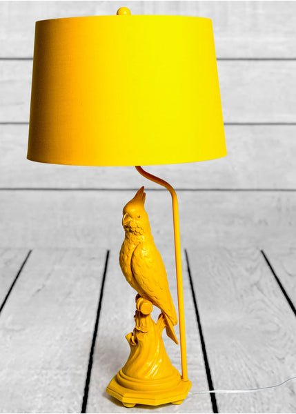 Parrot Table Lamp - Mustard