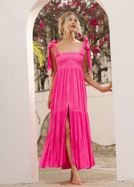 Jade Dress - Saint Barth Neon Pink