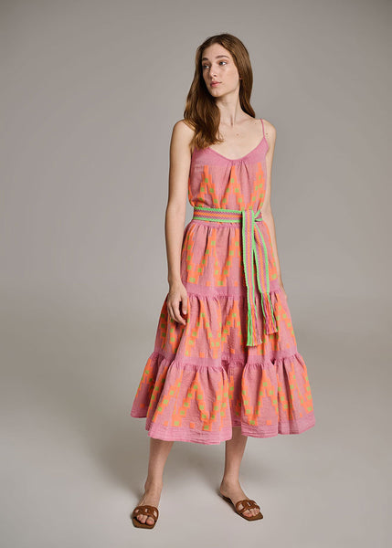 Zafiri Dress - Pink Orange