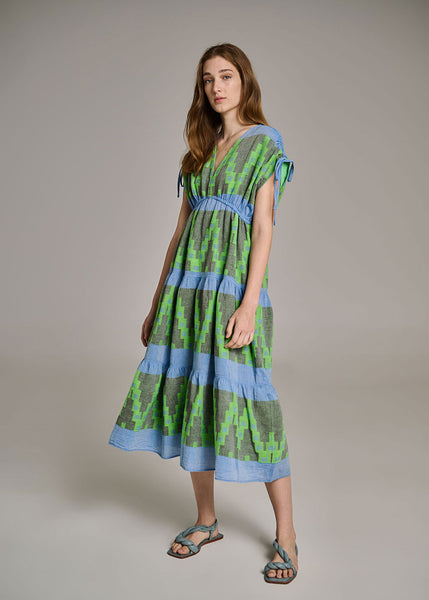 Topazio Dress - Blue Green