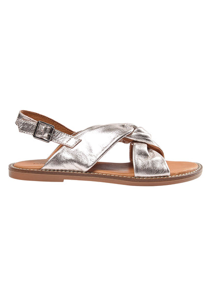 Sandal - Metallic Silver