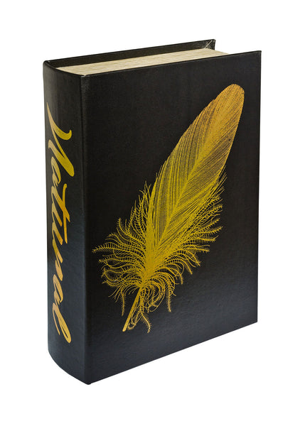 Gold Feather Natural Storage Book Box