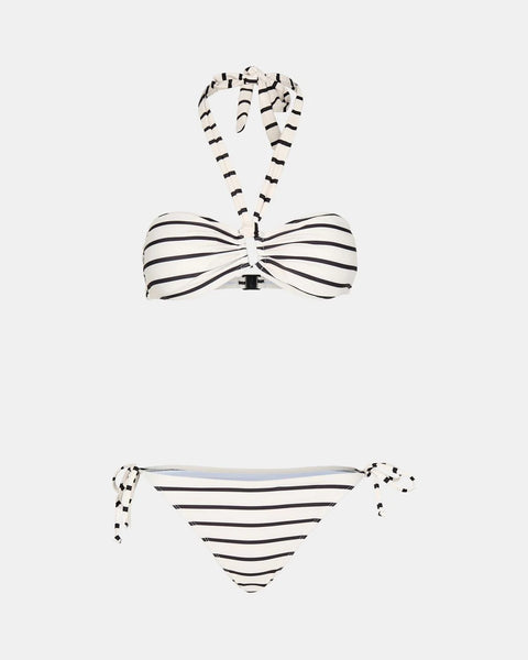 Bikini - Black & White Stripes