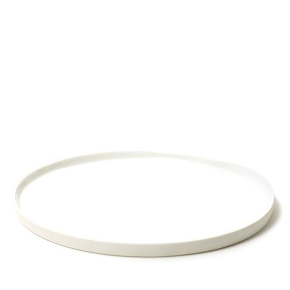 Kinta Set of 2 Matt & Gloss Glazed Plate - White